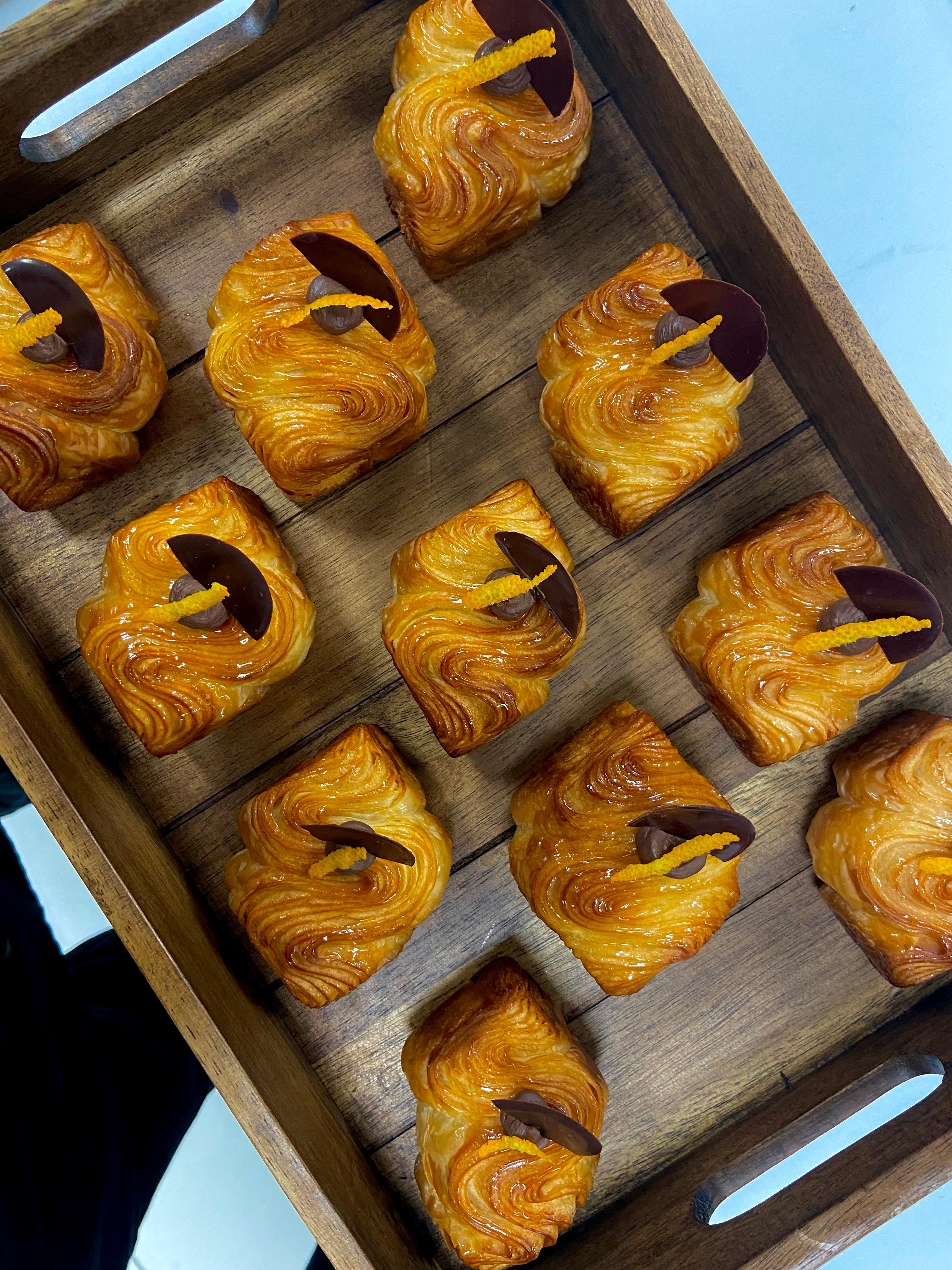 Chocolate Orange Swirl Pastries