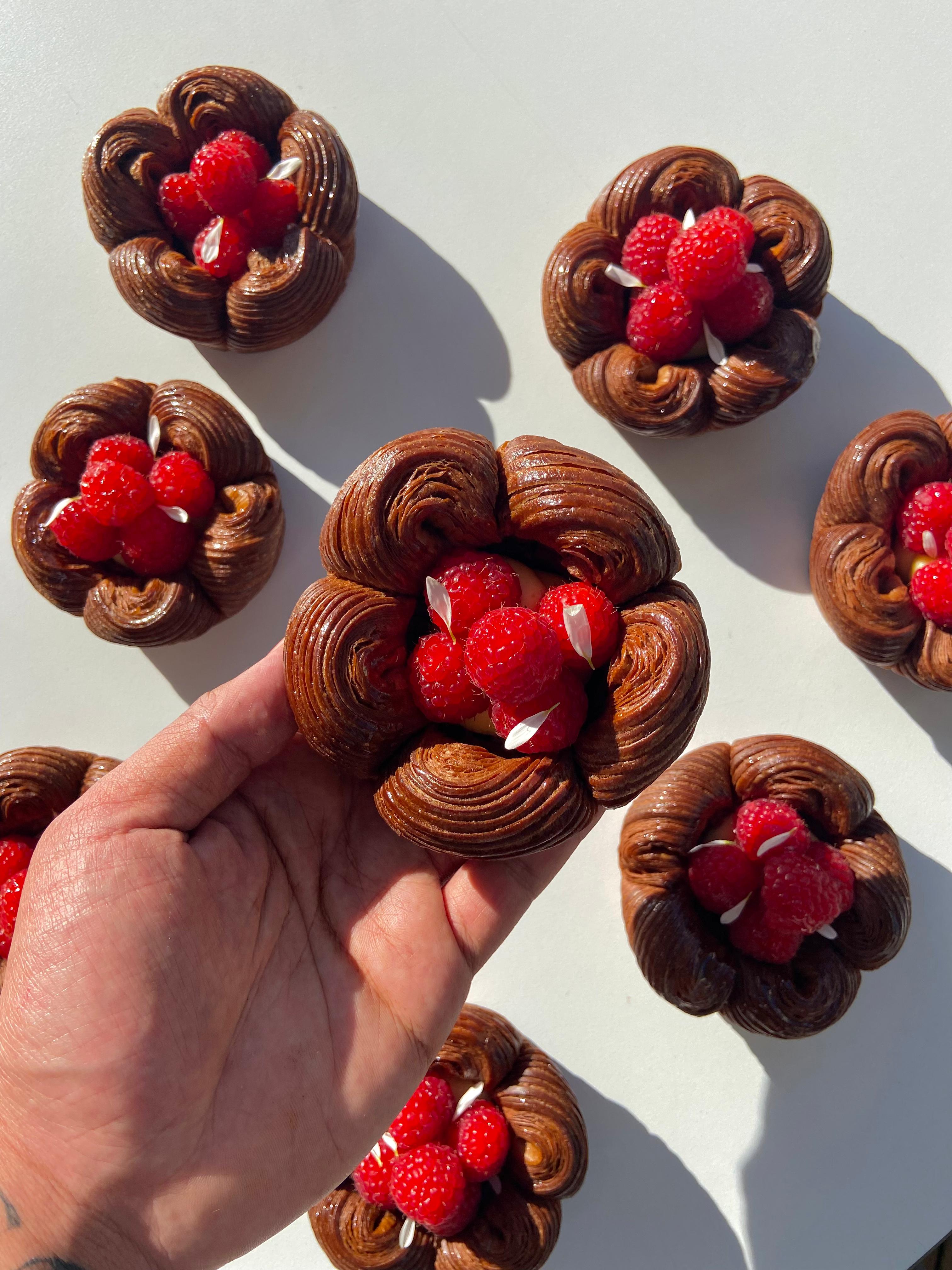 Chocolate Raspberry Danish 🌸